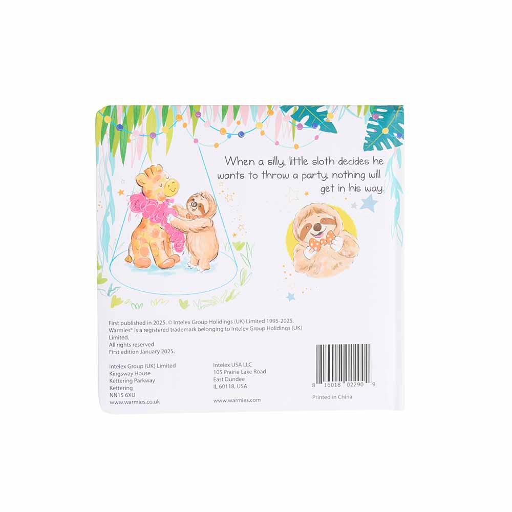 Warmies - Sloth Throws a Party Board Book