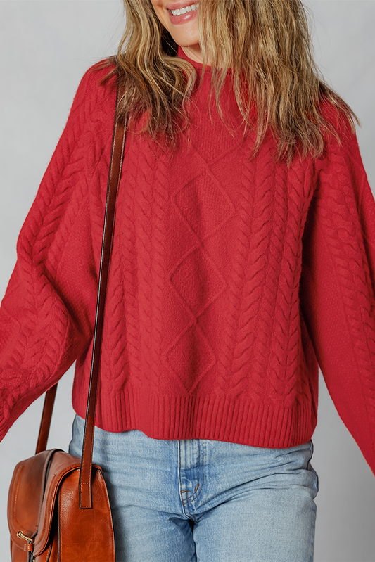 Cable Knit Baggy Sweater