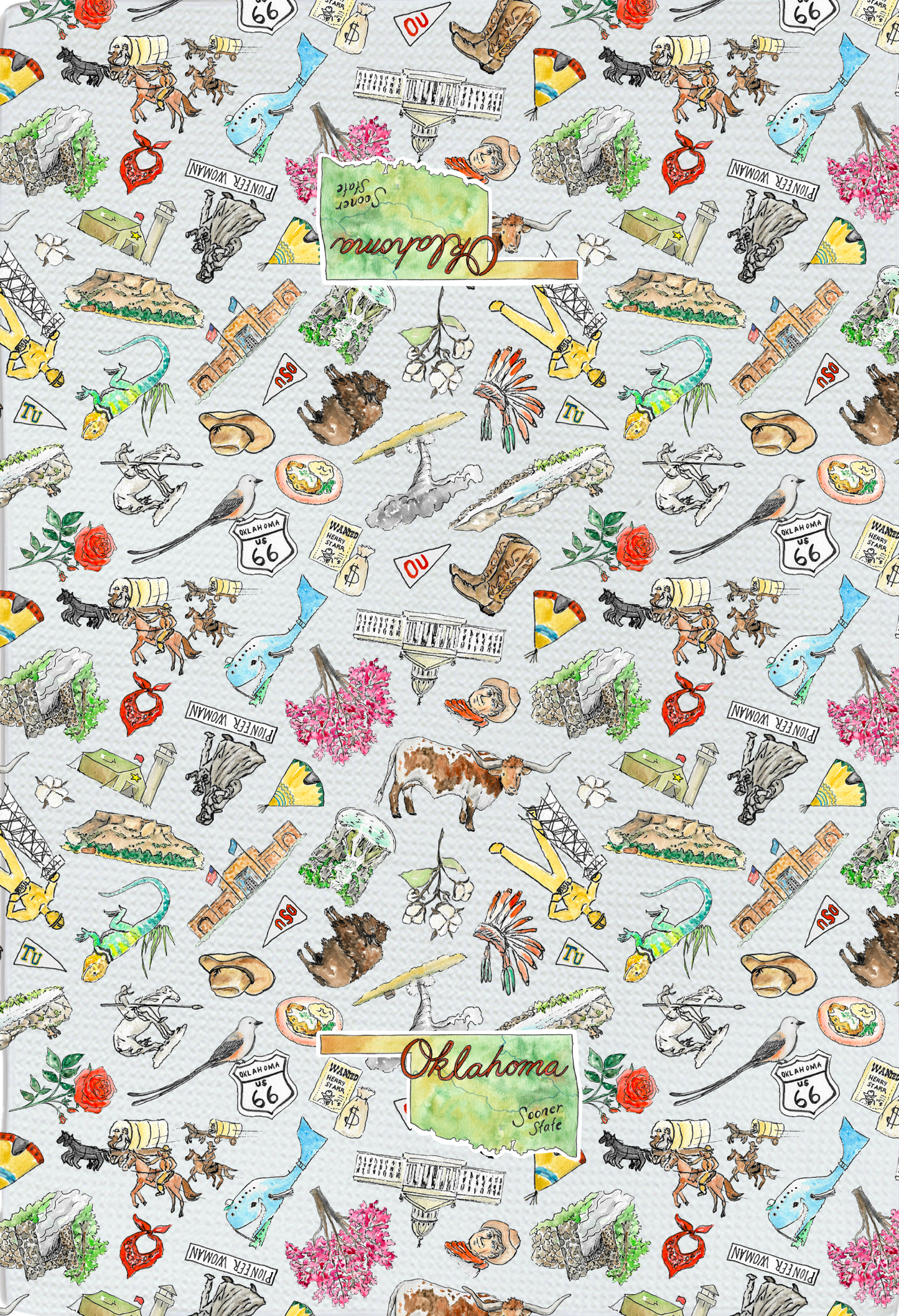 Wet-it! - Oklahoma tea towel