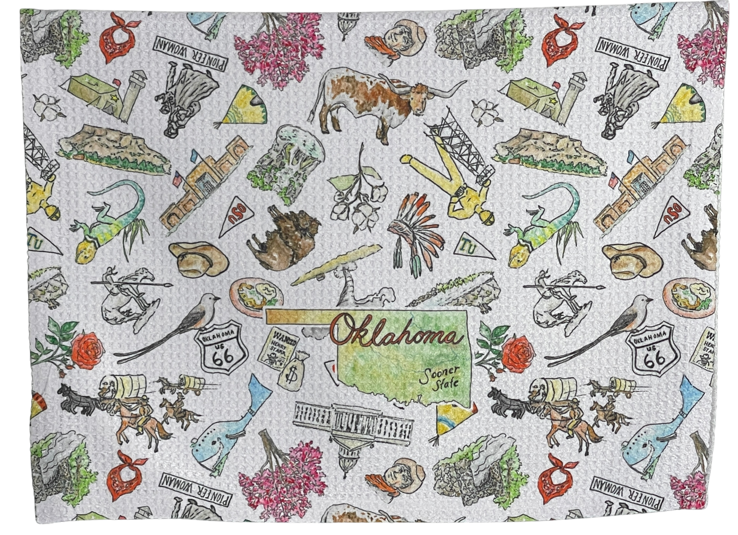 Wet-it! - Oklahoma tea towel