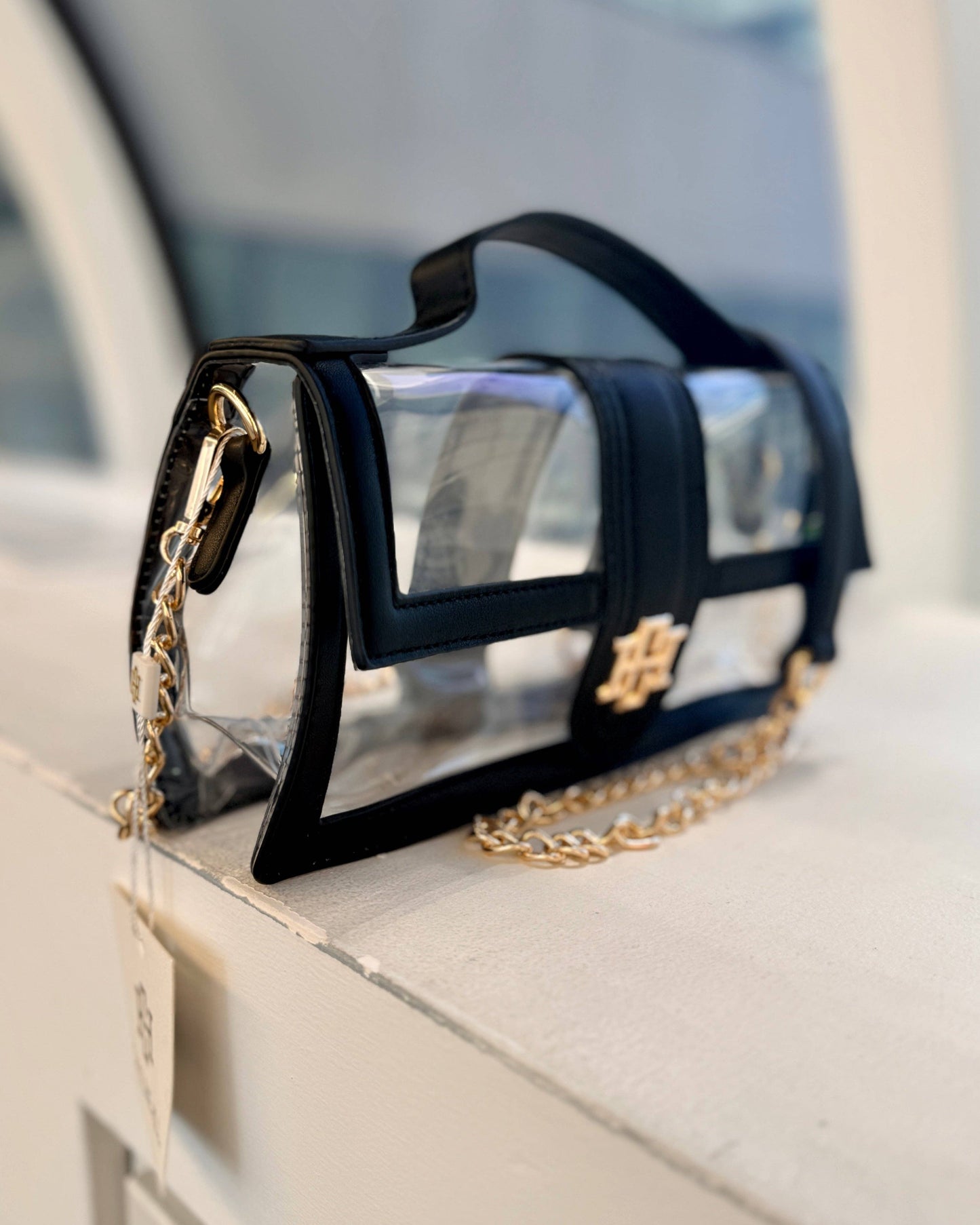 Caroline Hill - Grace Clear Bag Black