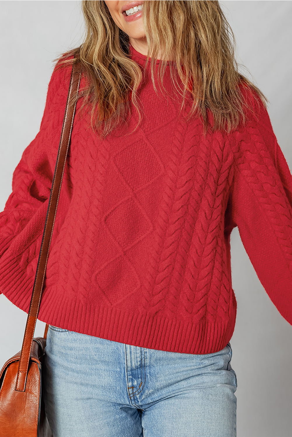 Cable Knit Baggy Sweater