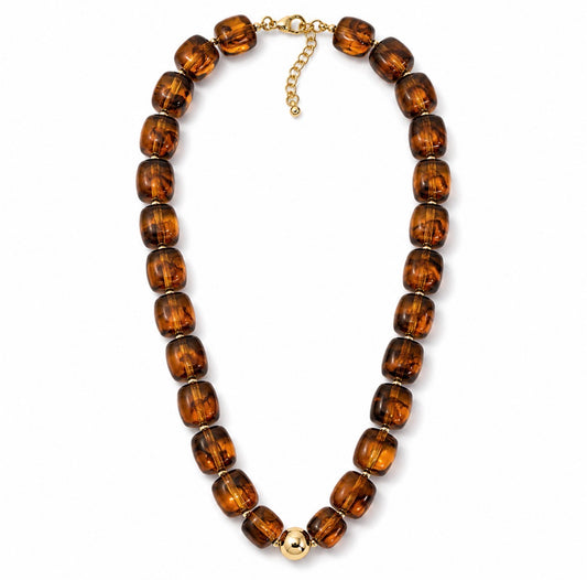 Tortoise Beaded Necklace
