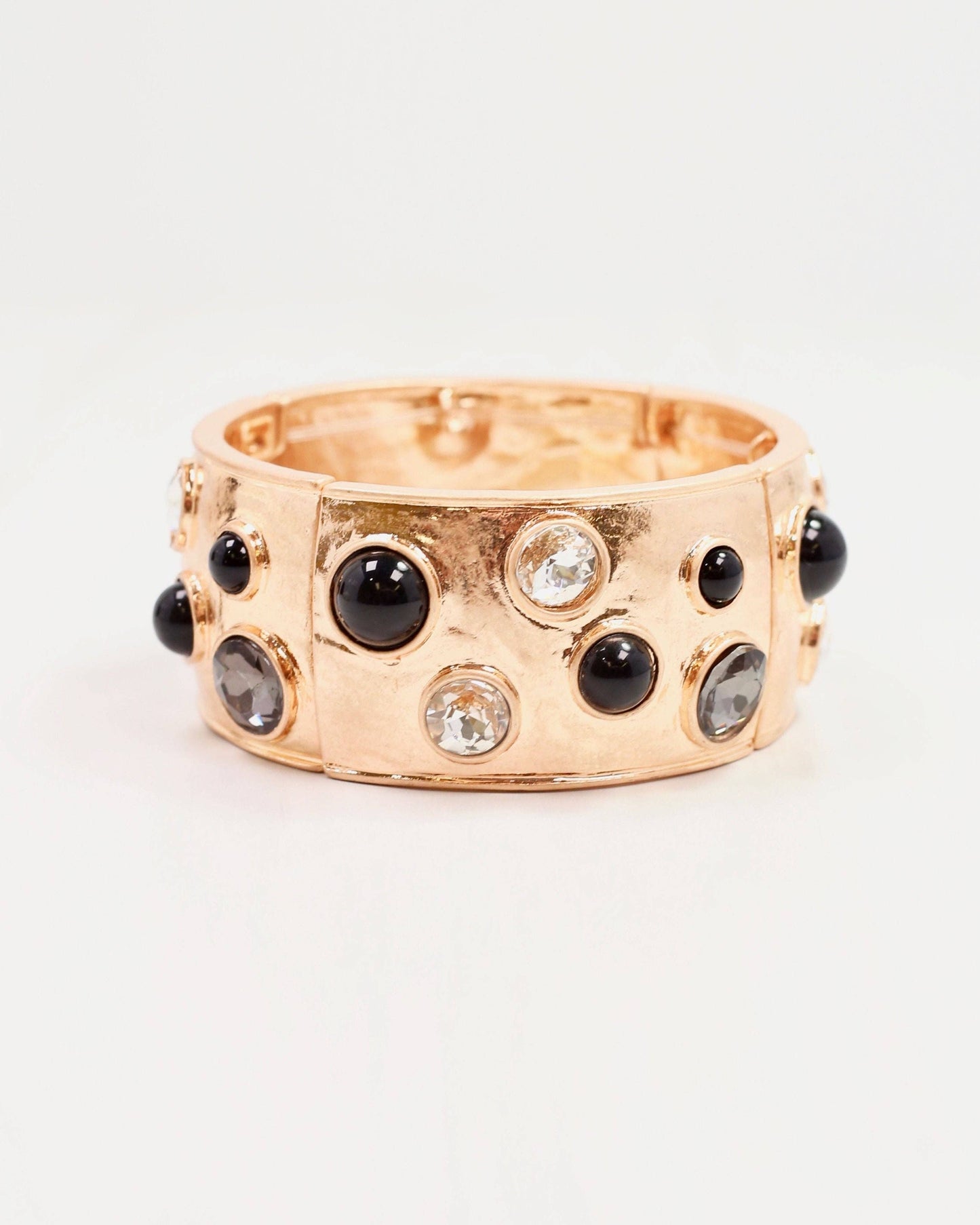 Caroline Hill - Julietta Stretch Bracelet Black Diamond
