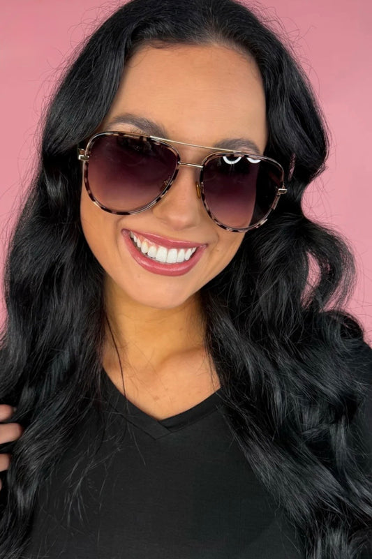 Give me Sun Aviator Sunglasses -Gray