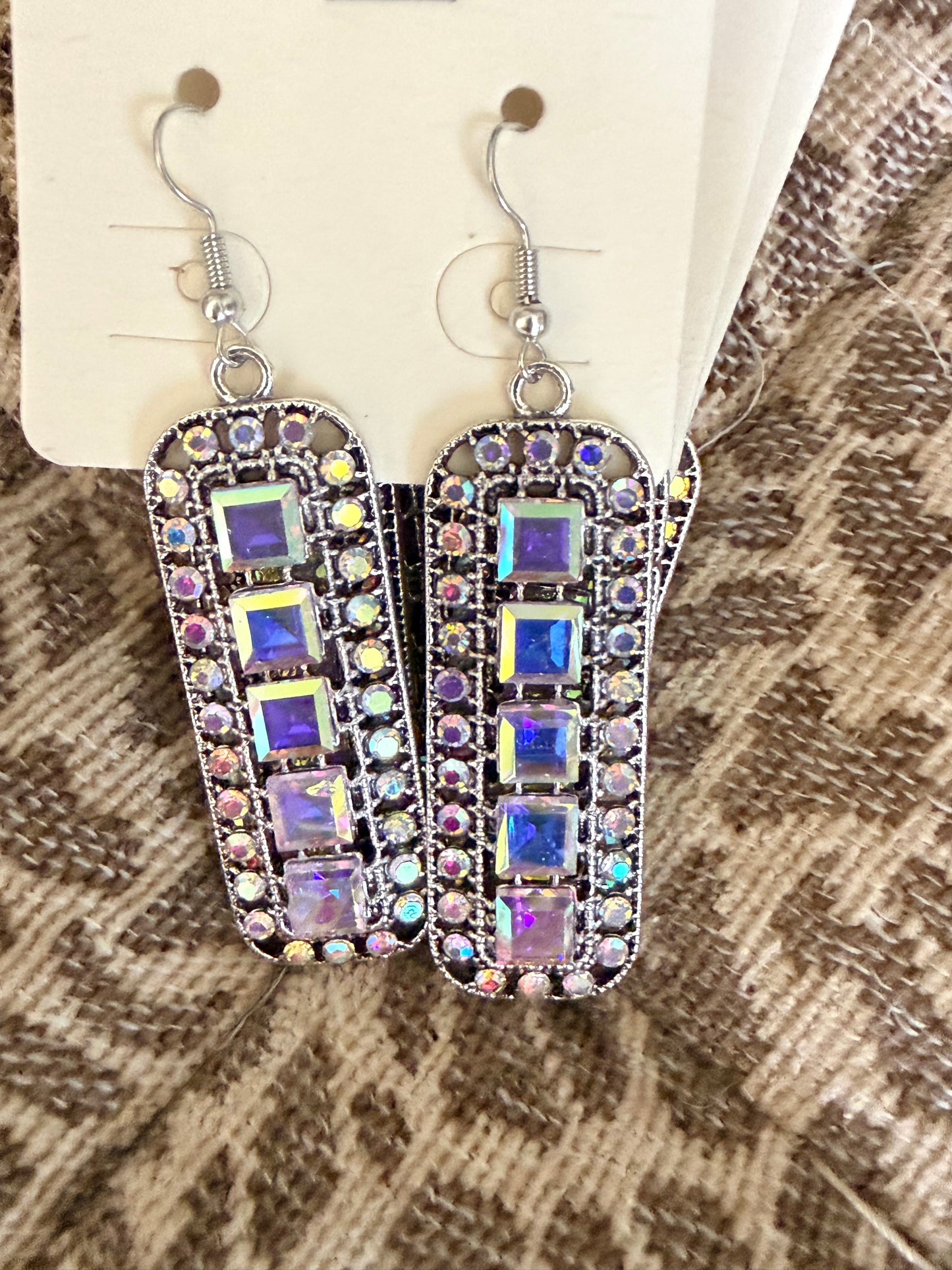 Western Glow Rhinestone Drop Earrings