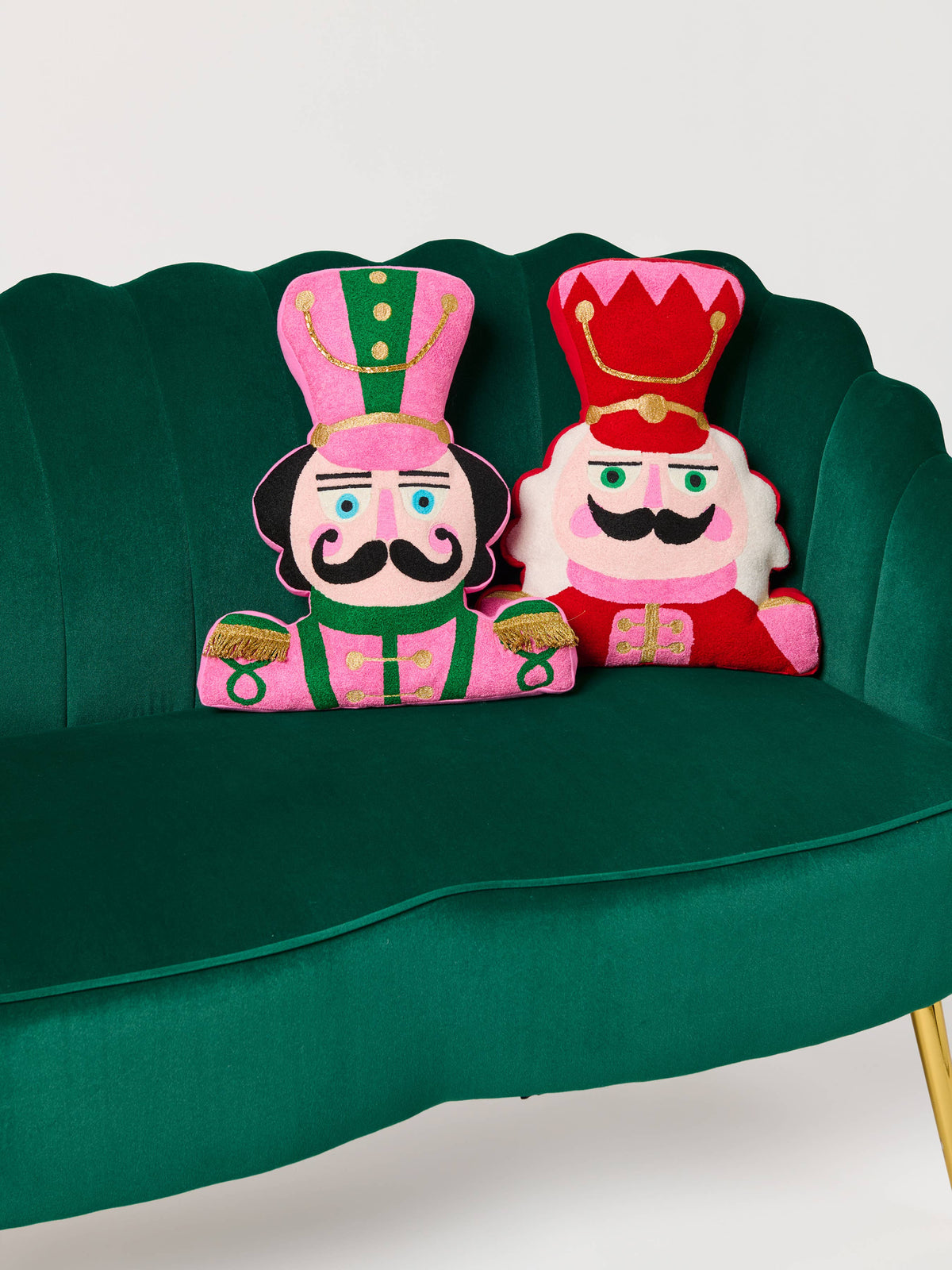 Nutcracker Pillow-PEPPERMINT PRINCE