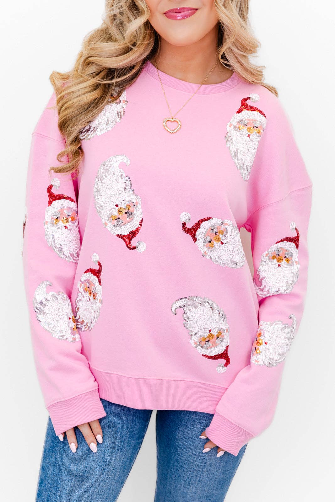 Santa Sequin Sweatshirt