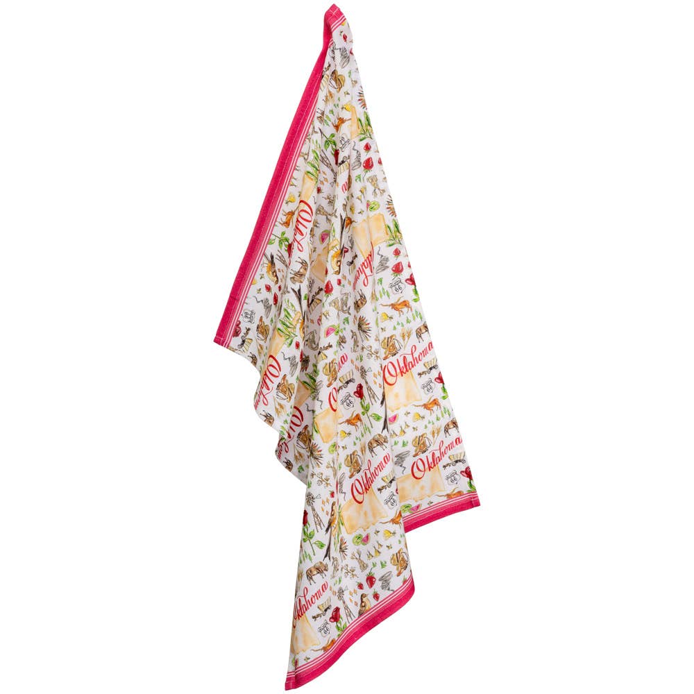 Oklahoma Collection 28" Cotton Tea Towels Set Of 2