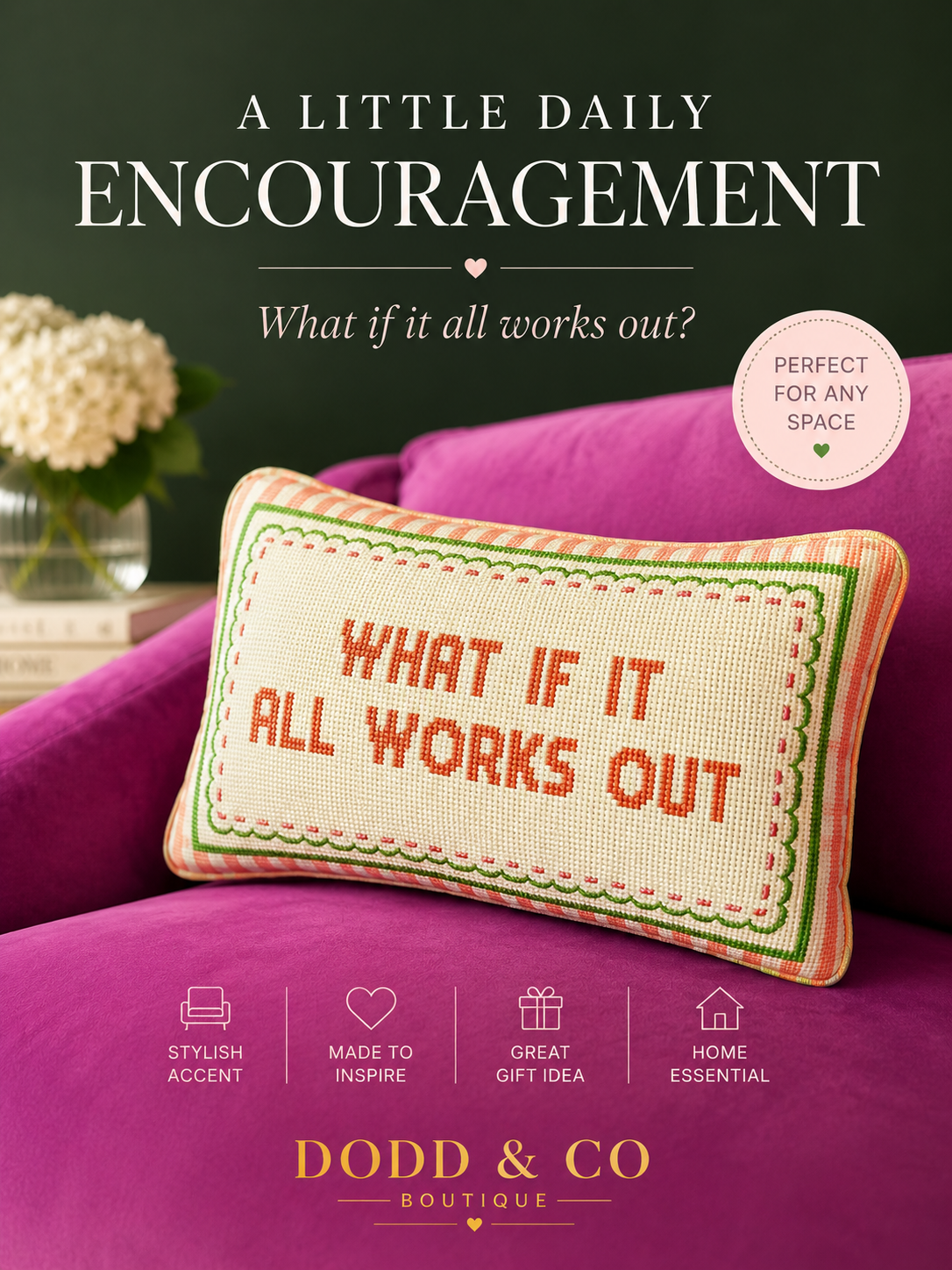 Throw Pillow-What If It All Works Out