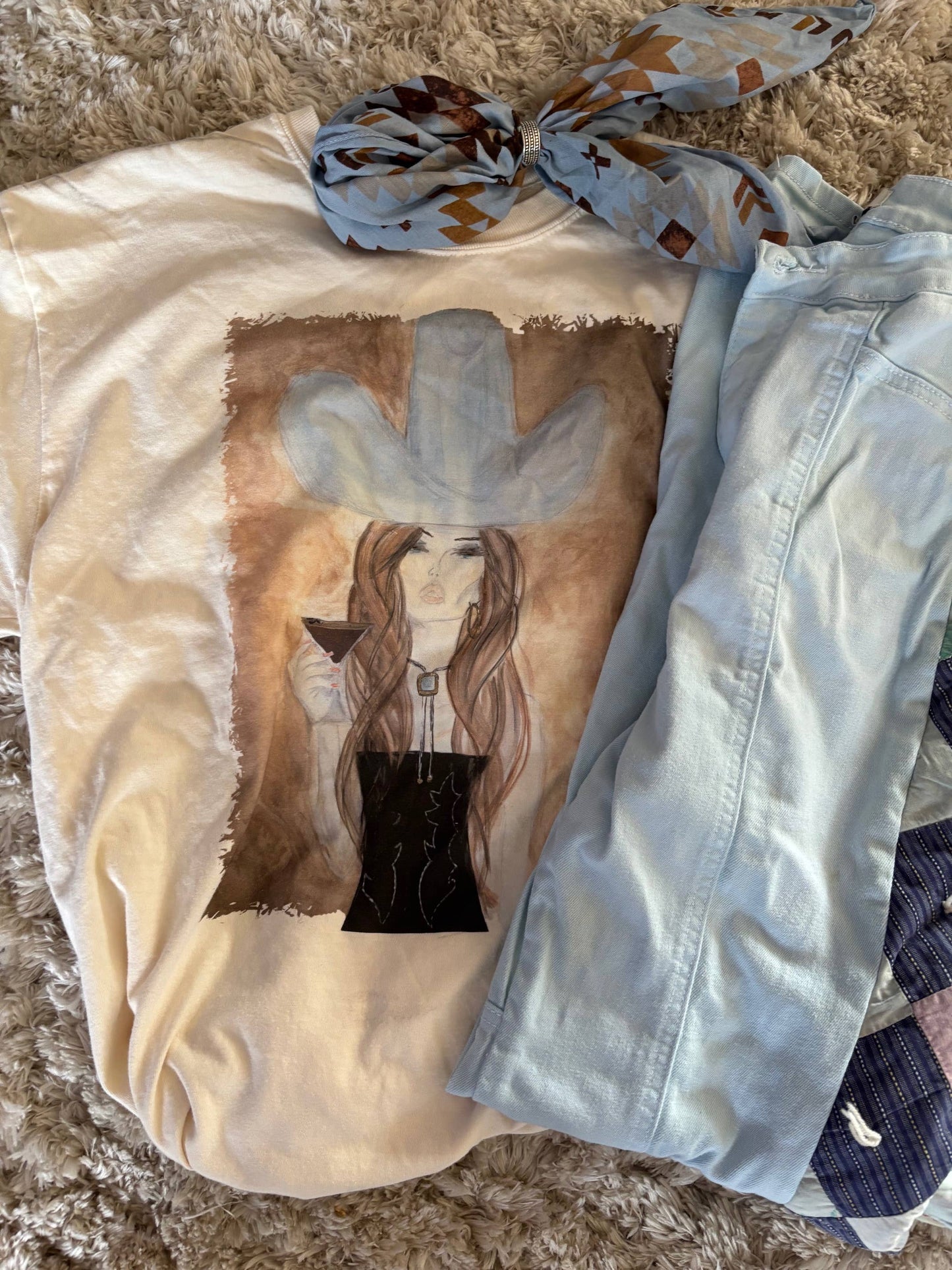 Martini Cowgirl Tshirt