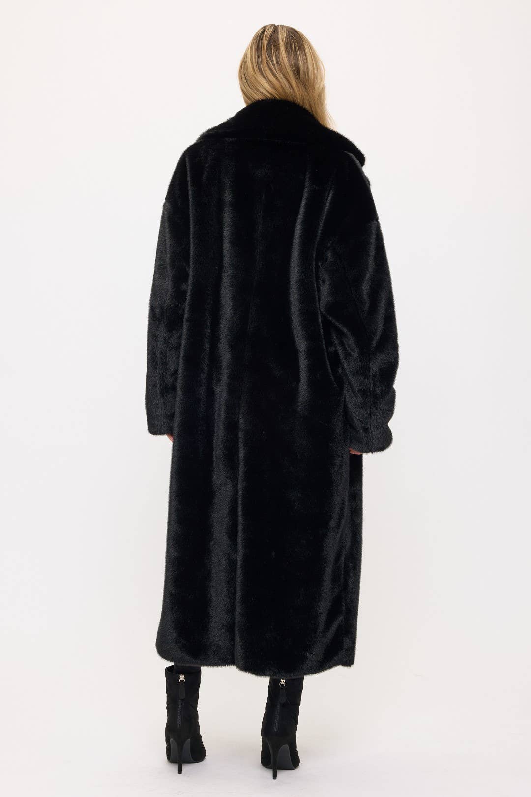 Midnight Luxe Maxi Fur Coat