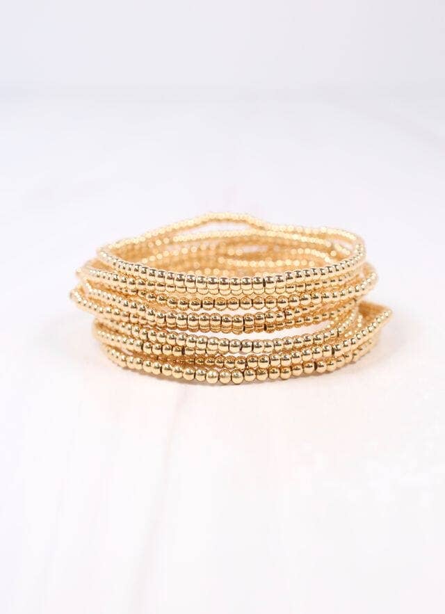 Caroline Hill - Gold Multi Strand- Samuels Bracelet Set