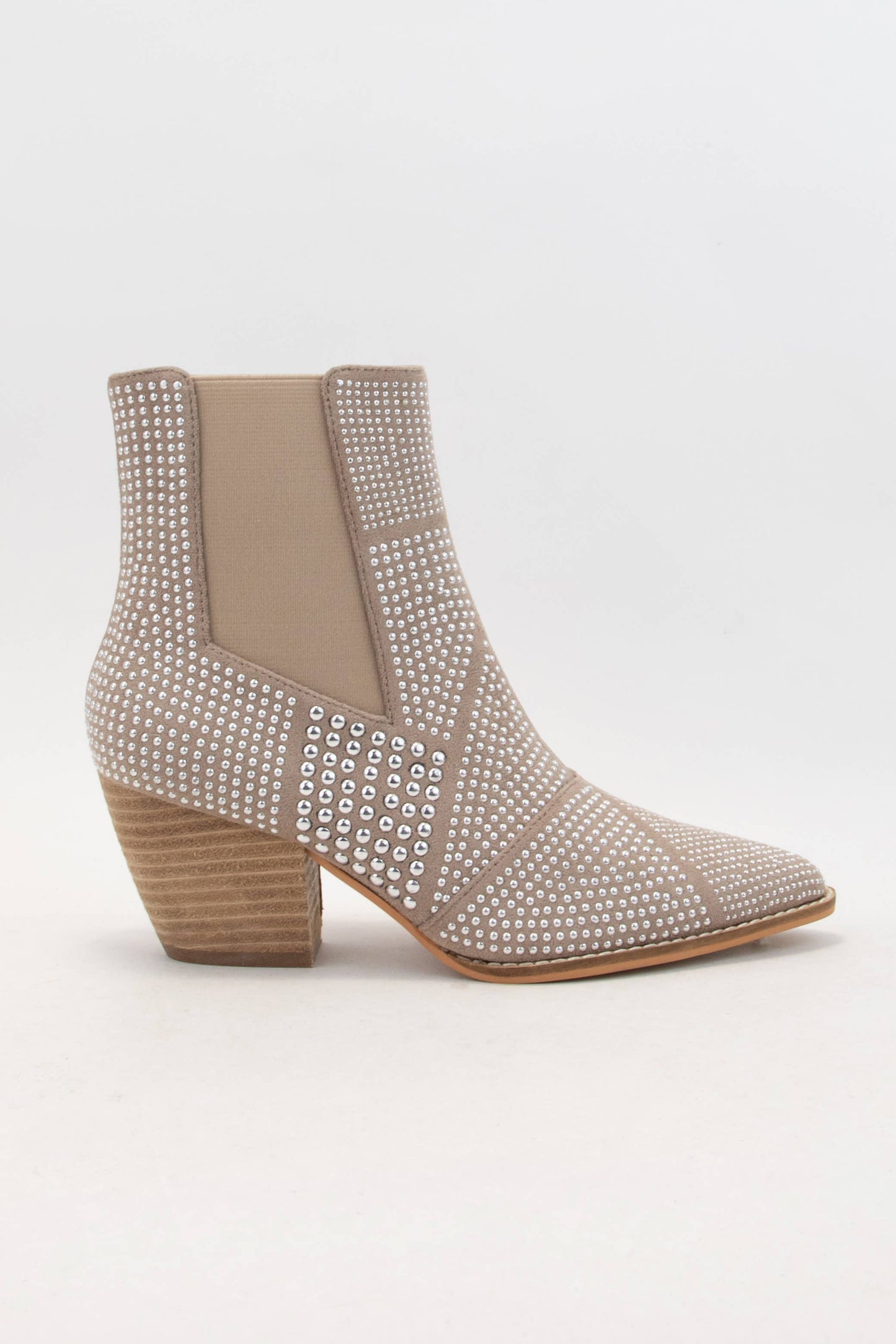 Oliccui - FRANCESCA STUDDED POINTY TOE ANKLE BOOTIE