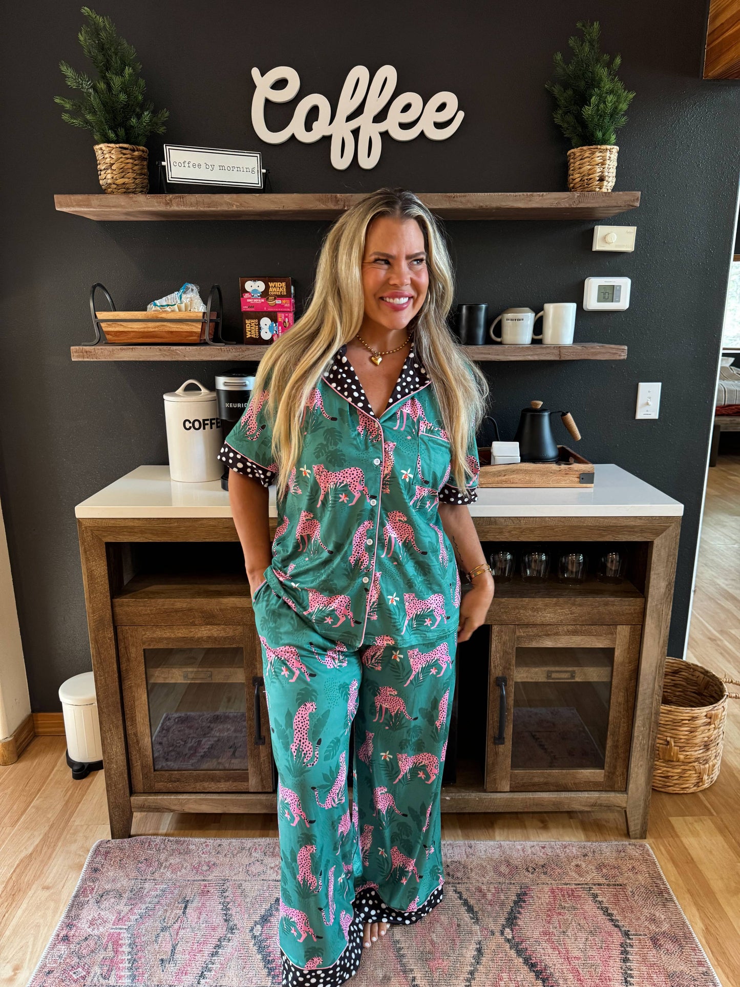 Green Tiger LEOPARD LUXE Pajama set