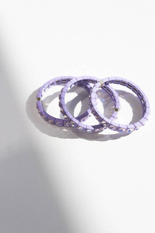 Purple Gemstone Bracelet