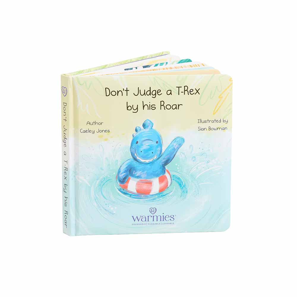 Warmies - Don't Judge a T-Rex by his Roar Board Book