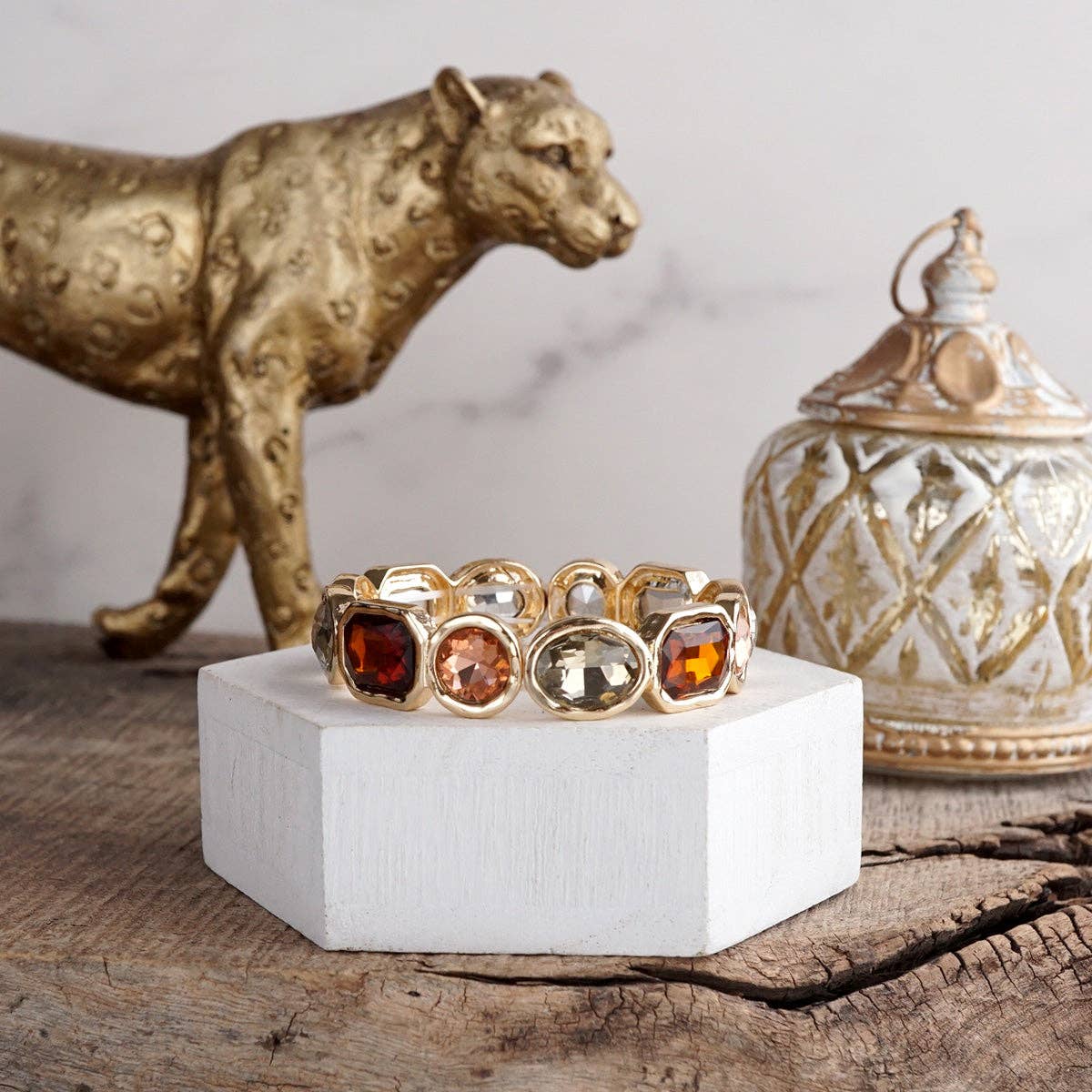 Statement Stretchy Gem Bangle