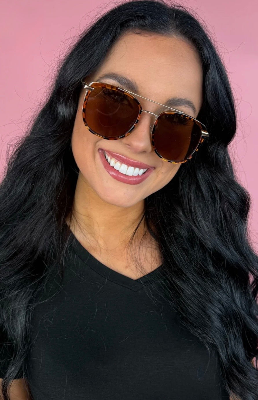 On the Bright Side Sunglasses-Tortoise