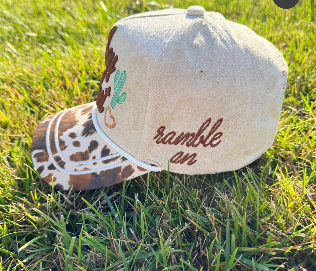 Cow print Cowboy Trucker Hat