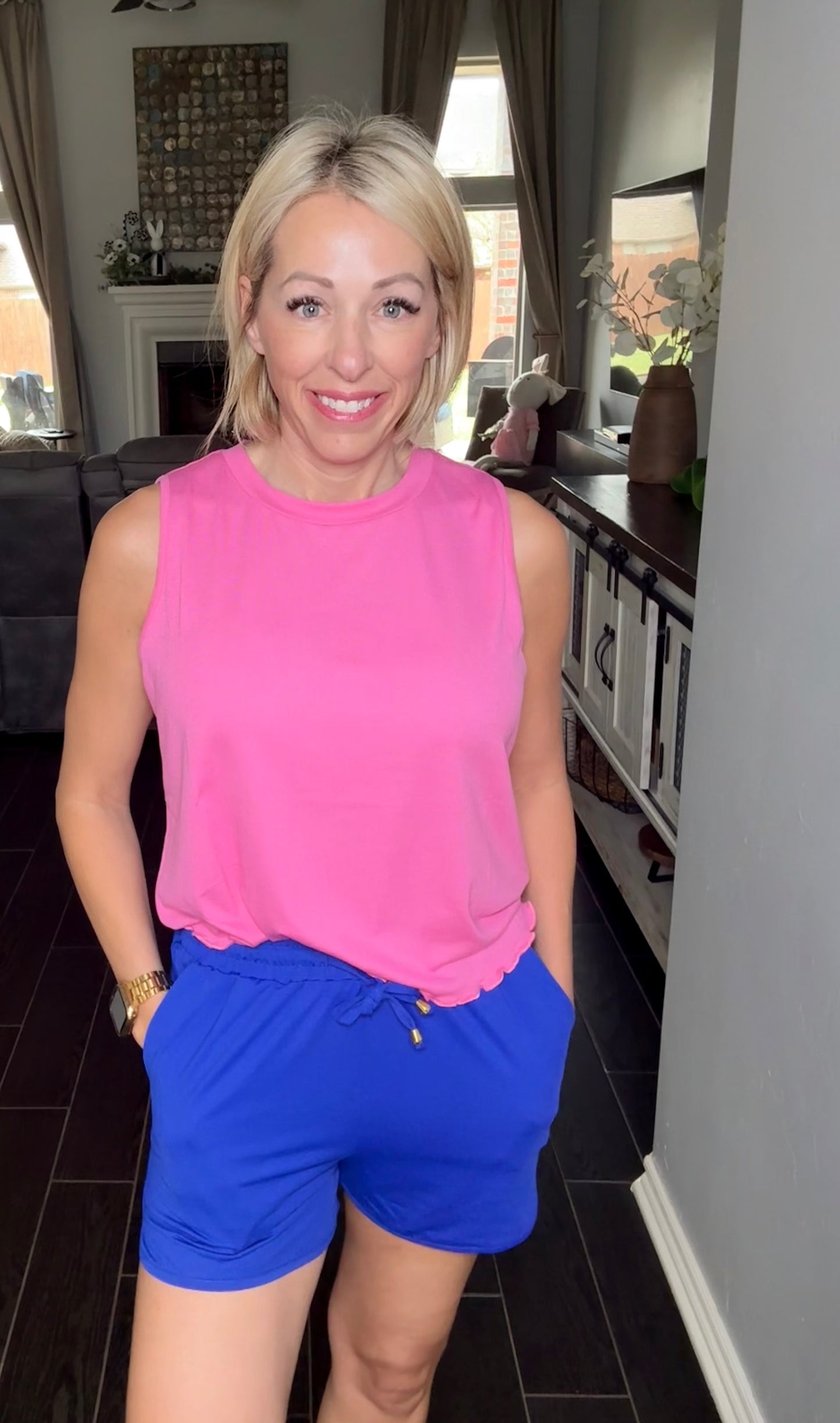 Solid Blue Every Day Shorts