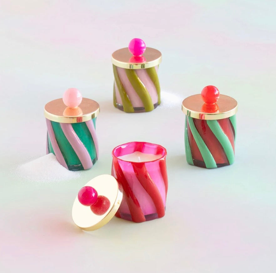 Glitterville- Ballerina Candle Couturier Holiday Swirl