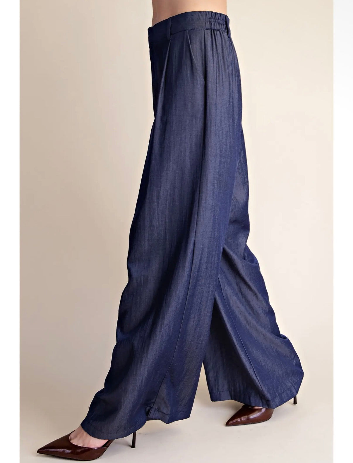 Midnight Navy Wide-Leg Set