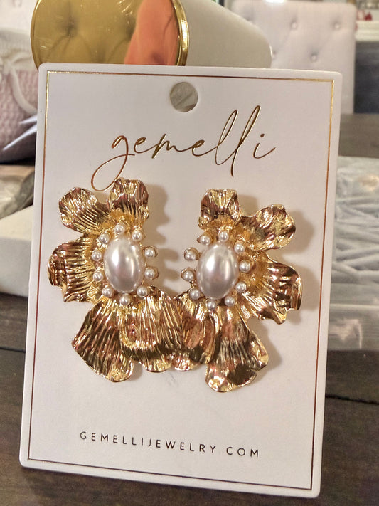 Gemelli Scarlet Earring Gold