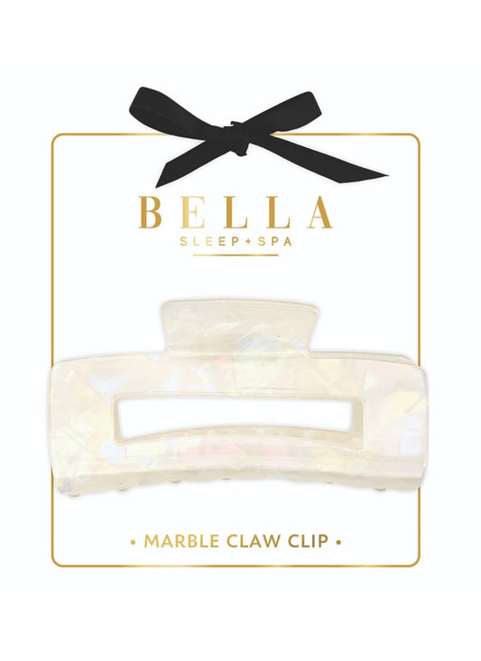 Claw Clip - White Marble