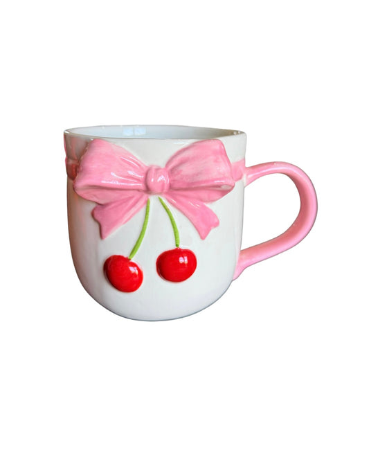 Cherries- Simply Souther Bow Mug