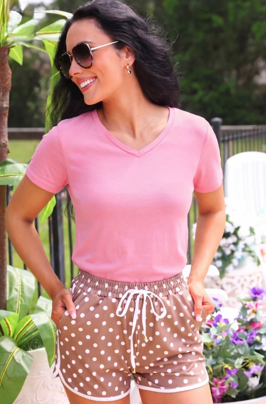 Jess Lea- Basic Tee-Light Pink
