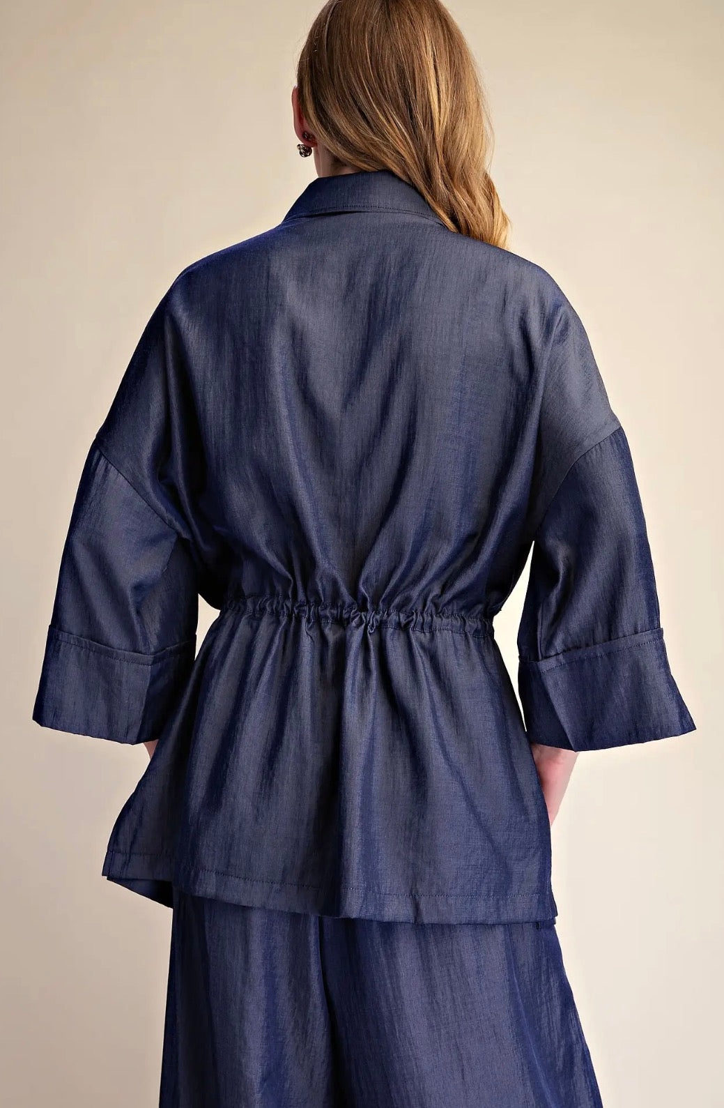 Midnight Navy Wide-Leg Set