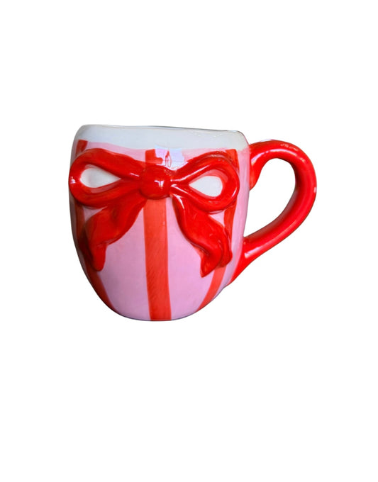 Red/Pink-Simply Southern Bow Detail Mug 🎀☕