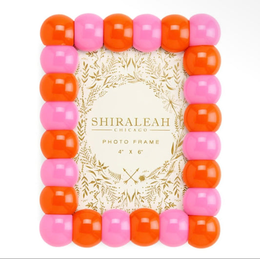 Pink Orange Bubble Frame