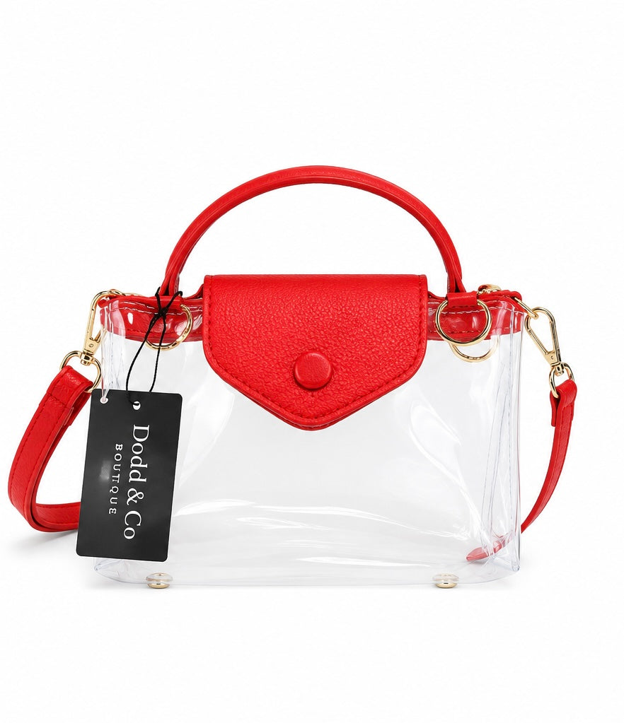 Red Clear GameDay Purse