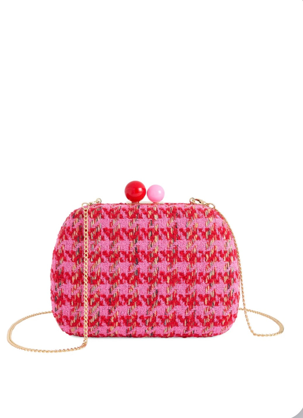 Pink Twill Purse