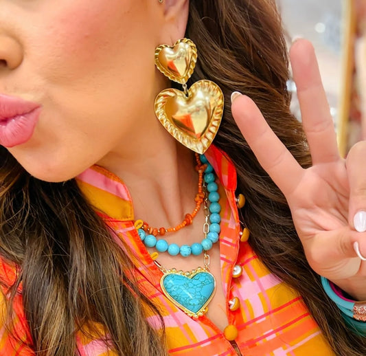 Holly Hearts Earrings
