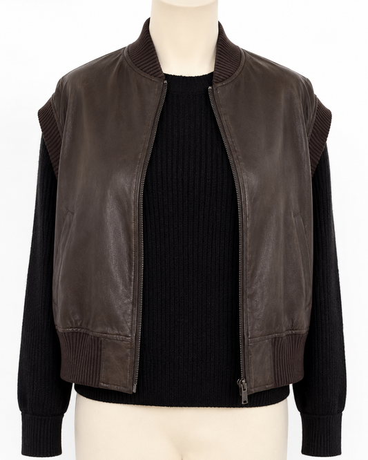 Brown Leather Vest