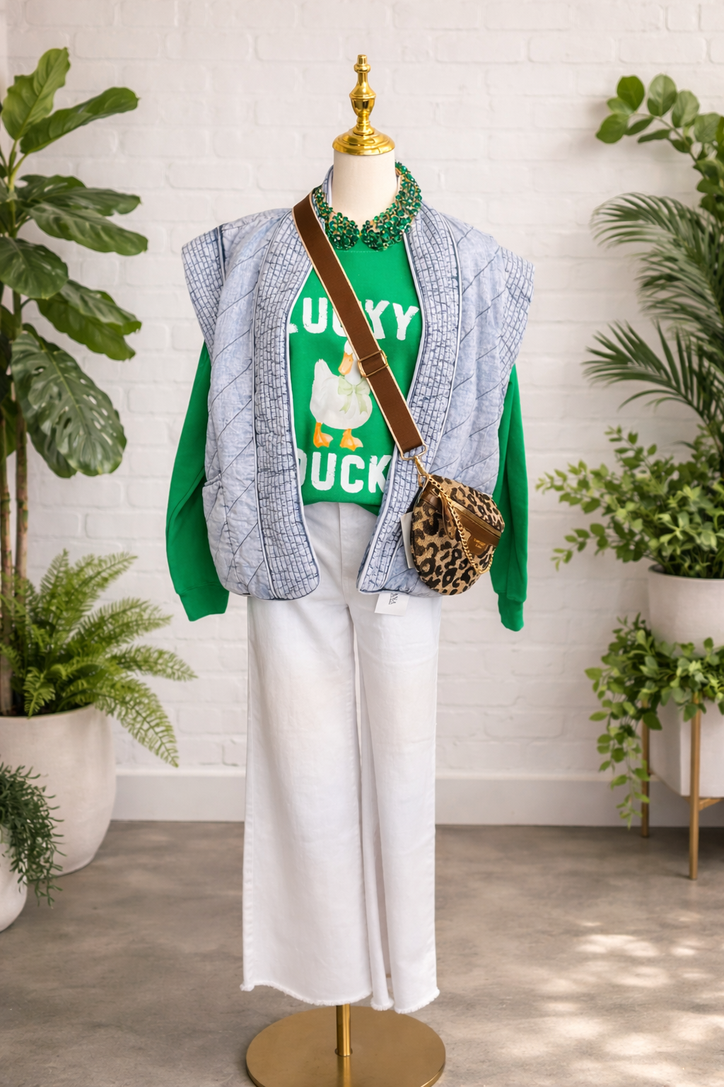Green Lucky Duck Sweatshirt