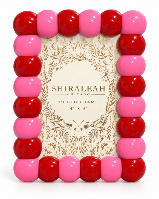 Pink Red Bubble Frame