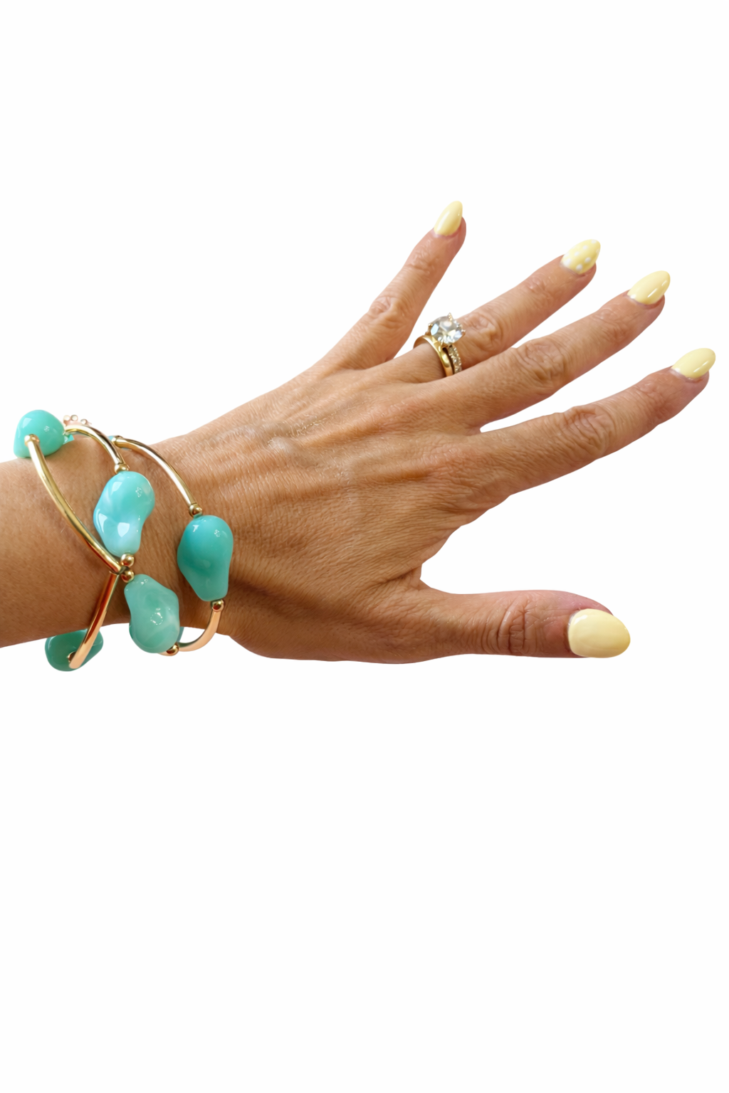 Turquoise Triple Bar Statement Bracelet