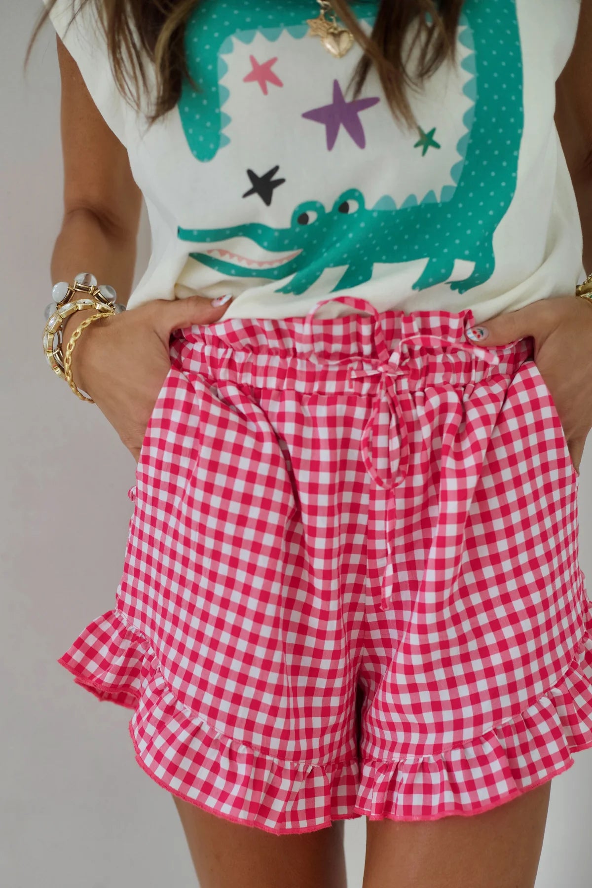 Pink Bubblegum Babe Ruffle Short