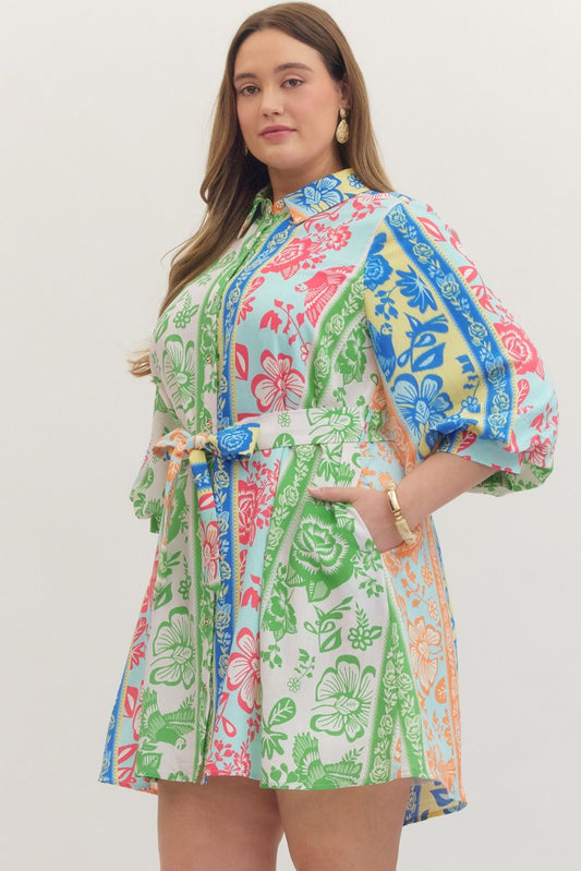 ENTRO Botanical Patterns Dress