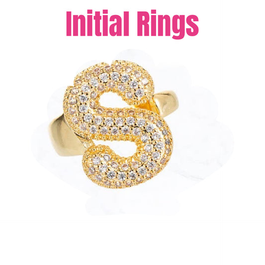 Initial Rings -Adjustable -Choose your Initial