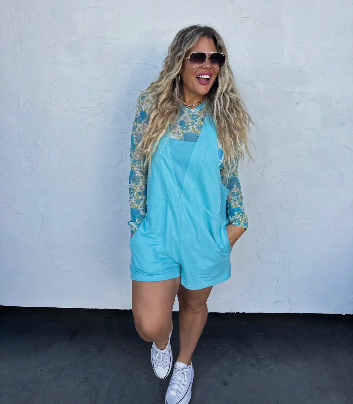 Vintage Floral Mesh Top