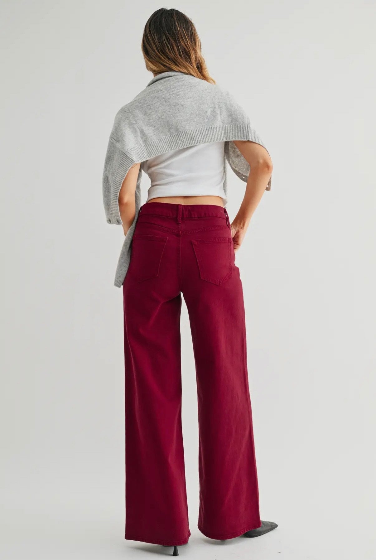 JBD Brand High Rise Palazzo Wide Leg Jeans