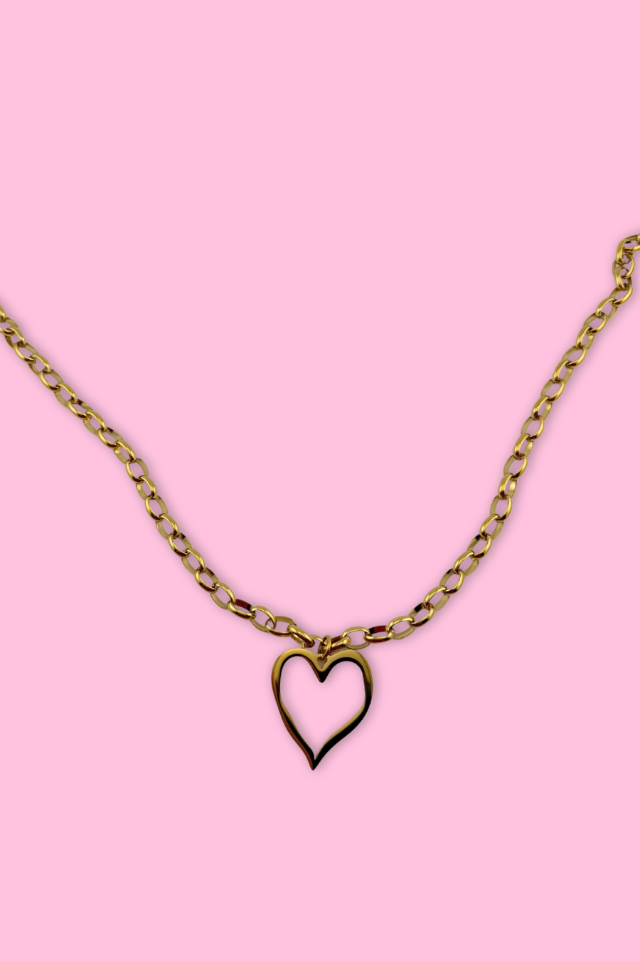 Jess Lea - 18K Gold Plated Open Heart Necklace