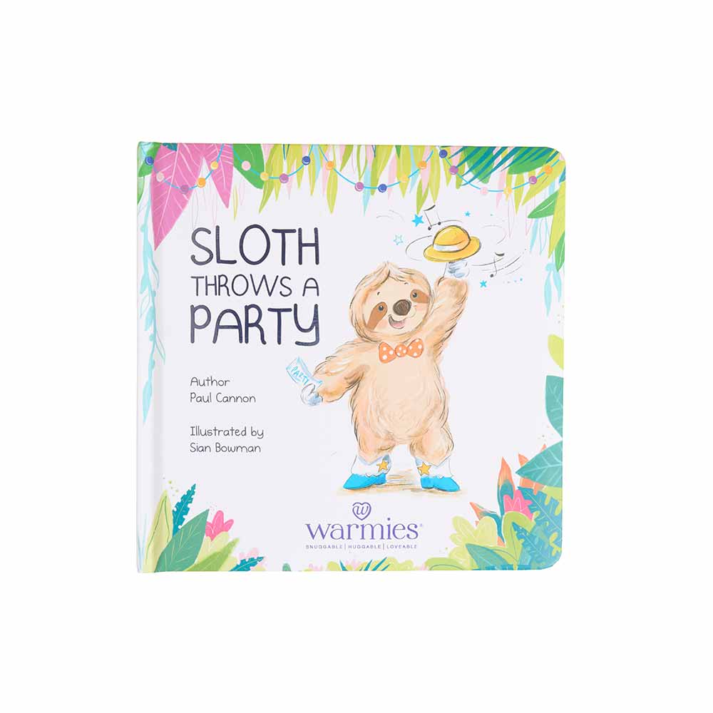 Warmies - Sloth Throws a Party Board Book