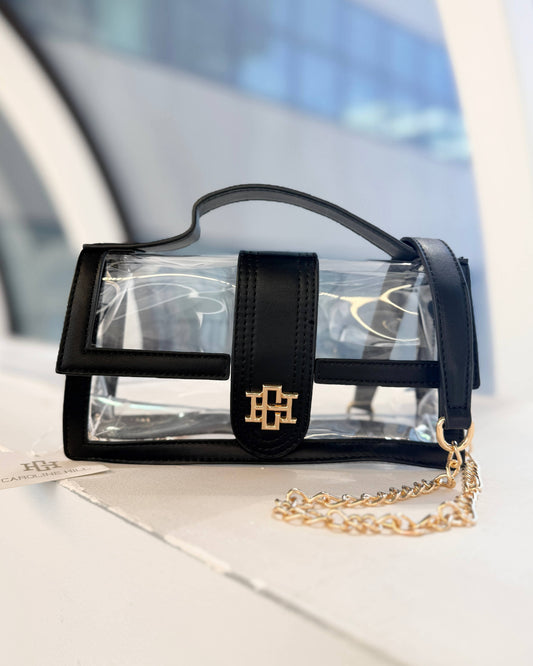 Caroline Hill - Grace Clear Bag Black