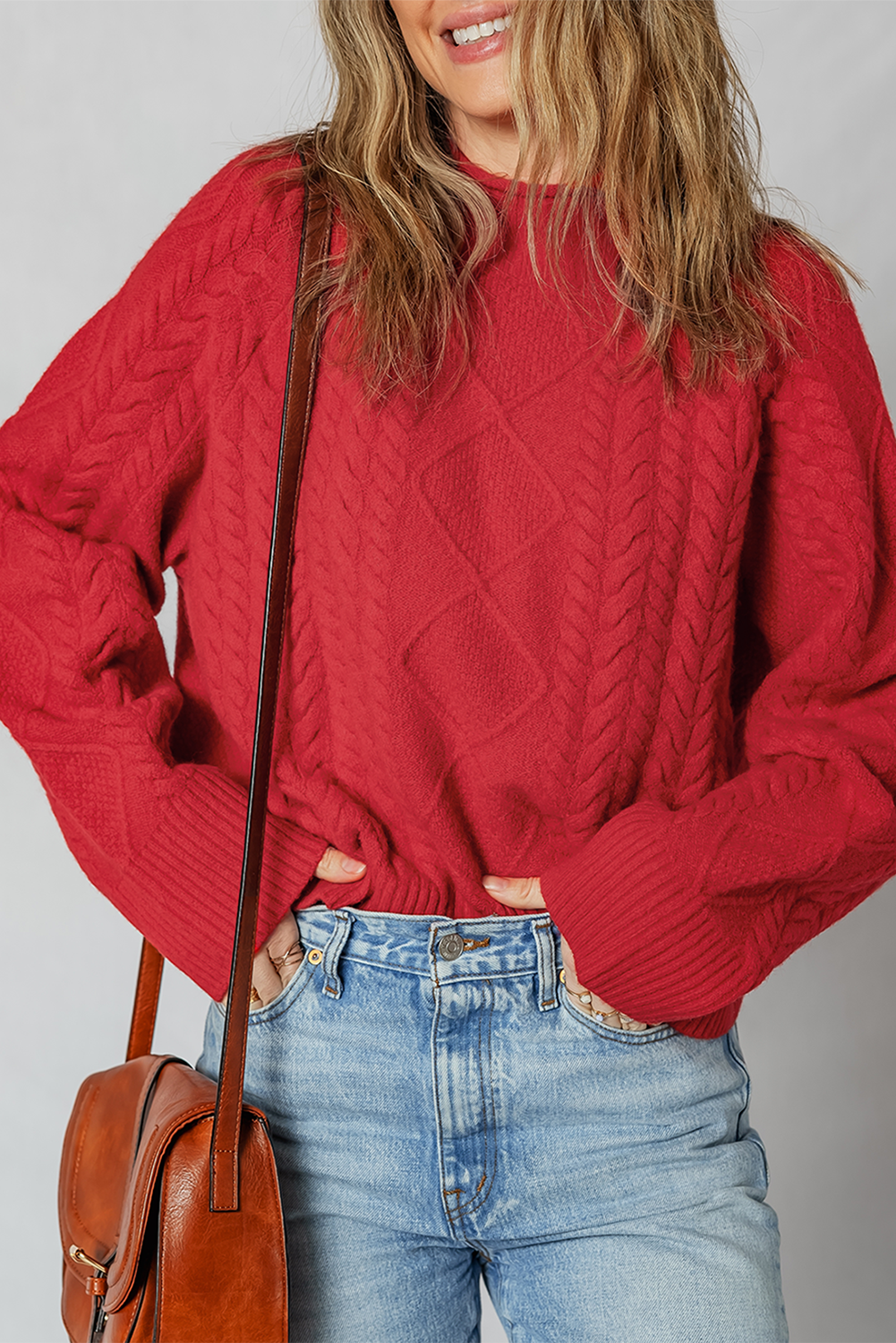 Cable Knit Baggy Sweater